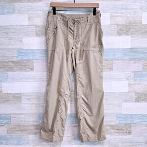 The North Face Horizon Tempest Pant Beige Ripstop Nylon Hiking Womens 6 Short